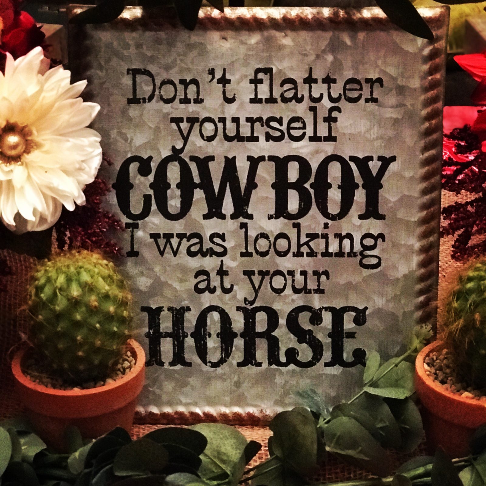 cowboy sign