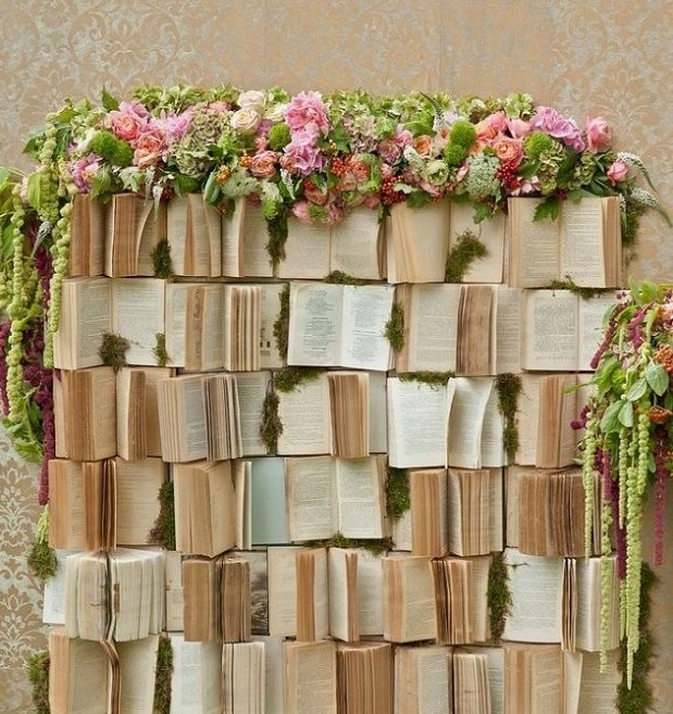 Wedding Backdrop for Booklovers